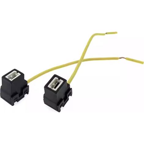 Douille H1H7 pour ampoule de phare de voiture, support de lampe coudé en céramique résistant aux hautes températures, noyau en cuivre pur. (1/5)