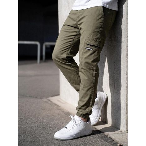 Pantalones cargo jogger Olive Jigga Wear Stripe Ripstop talla M (1/5)