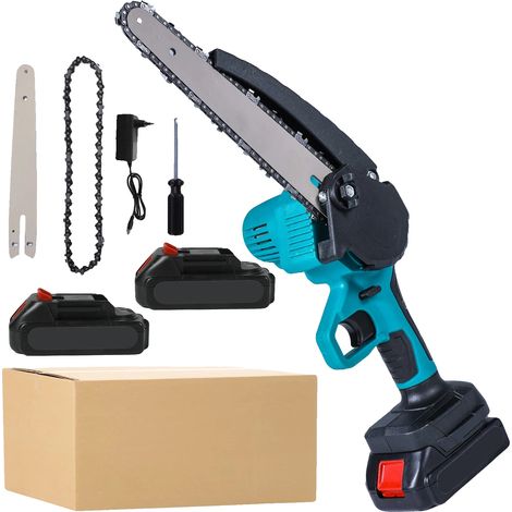 Scie Électrique à Chaîne, Batterie 21V, Moteur 20000RPM, 15 centimètres (1/2)