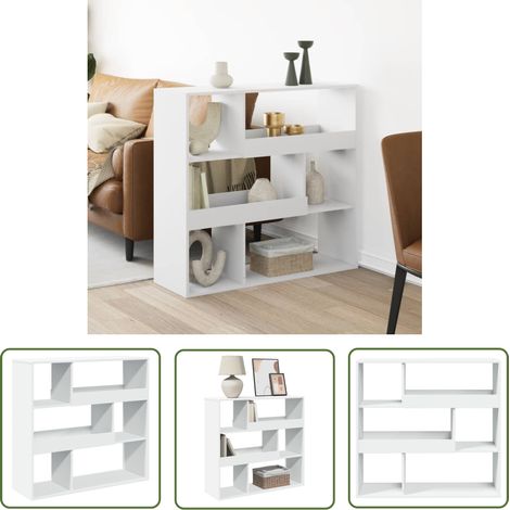 vidaXL Raumteiler Weiß 100x33x94,5 cm Holzwerkstoff (1/5)