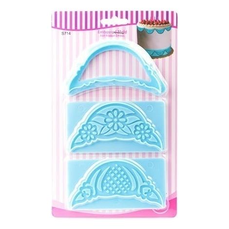 Set mit Spitzen-Fondantausstechern, 3-teilig.