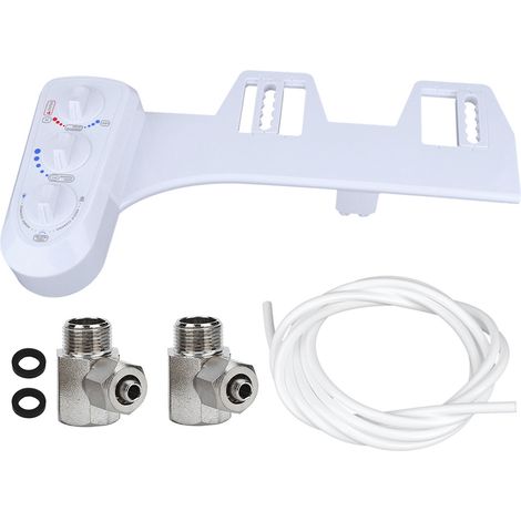 Lot double buse pour bidet WC froid chaud non électrique intelligent salle de bain, filetage 3/8 UE (1/5)