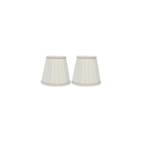 Lot de 2 petits abat-jour doubles à pince pour ampoule, en tissu confortable, pour lampe de table, lustre ou applique murale (px33). (1/5)