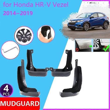 4-teiliges Set Kotflügel- und Schmutzfänger-Set für Honda HR-V Vezel (2014–2019) und HRV HR V (2015–2018) – Autozubehör