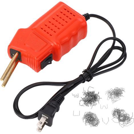 Mini soudeuse plastique portable avec 200 clous, agrafeuse à chaud, kit de réparation plastique (1/5)