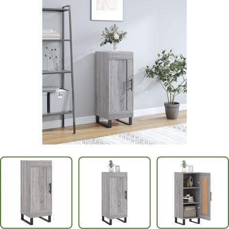 vidaXL Stauraum - Sideboard Grau Sonoma 34,5x34x90 cm Holzwerkstoff (1/5)