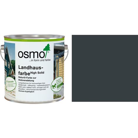 Osmo Landhausfarbe 2,5 L anthrazitgrau Holzschutzfarbe
