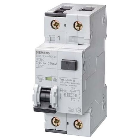 Siemens 5SU1354-6KK16 Interruptor diferencial 2 polos 16 A