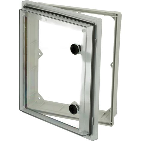 Fibox PW 403409 T 4901904 Sichtfenster Deckel Transparent, Doppelbart, UV-beständig (L x B x H) 88 x