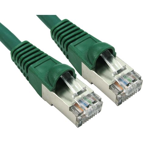 Câble Ethernet catégorie 6a S/FTP RS PRO, Vert, 1.5m LSZH Avec connecteur LSZH ( Prix pour 1 )