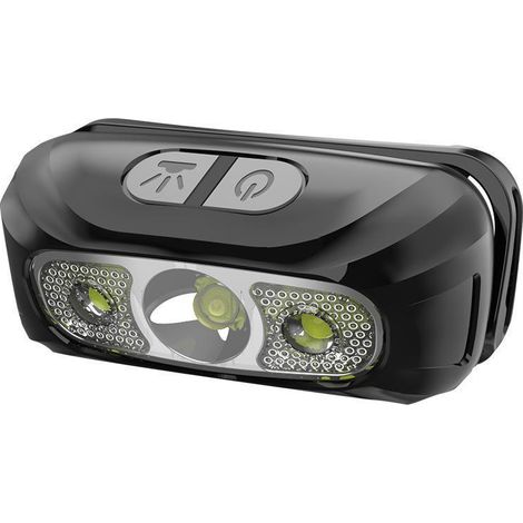 Intelligenter Induktions-USB-aufladbarer Induktionsscheinwerfer für den Außenbereich. LED-Nachtangelkopf montierter kleiner Kopf