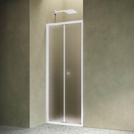 Siro - Box doccia per nicchia 80 cm con anta a soffietto