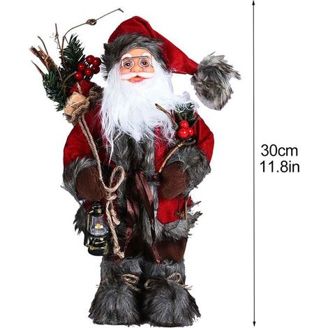 Décorations de Noël, figurine du Père Noël, poupée à bâtonnet (1/5)