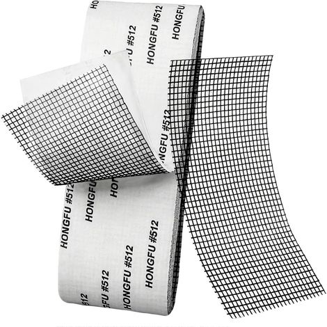 Rolle Moskitonetz-Reparaturband, Moskitonetzband, Moskitonetzband für Fenster, zur Reparatur von Moskitonetzen, Fenstern und anderen Netzelementen, 5 cm x 2 m (Schwarz) (1/5)