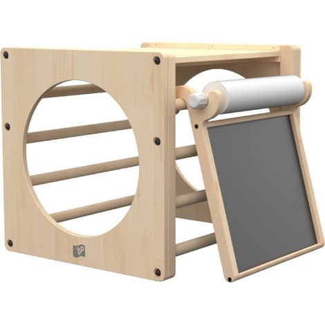 Cube d'escalade + Tableau créatif en bois FSC® (1/5)