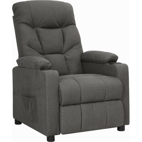Relaxsessel Dunkelgrau Stoff