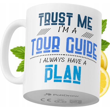 Lustiger Kaffee- oder Teebecher mit witzigem Textdesign für Reiseführer – ideal für Geburtstage, Namenstage, Feiertage und besondere Anlässe. Hochwertiger Becher für Zuhause, Büro und Arbeit. Farbe: W