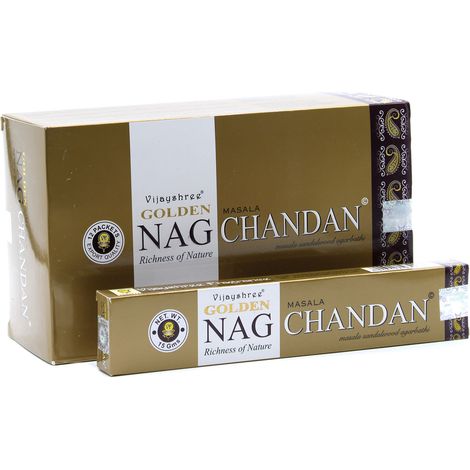 15g Golden Nag - Encens Chandan- Vendu par 1