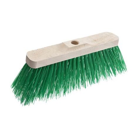 SCOPA CORTILE APEX - DORSO LEGNO SETOLA DURA CM 33- 12 pezzi