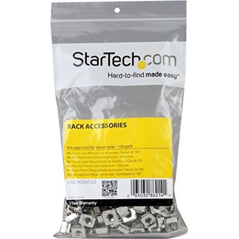 Startech Dadi cage M6 argentati pacco da 100 (1/3)
