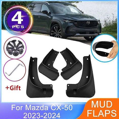 4-teiliges Schmutzfänger-Set für Mazda CX-50 CX 50 CX50 VA 2023 2024, vorne und hinten, Spritzschutz, neue Kotflügel-Verbesserung, Autozubehör