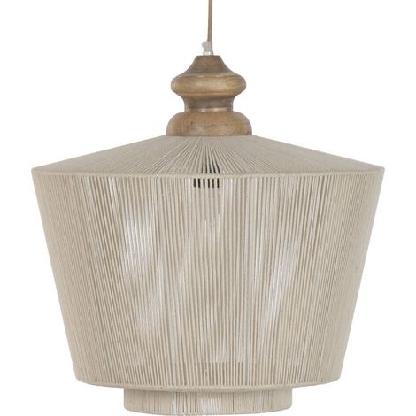 Lampara Techo Algodon Mango 51X51X54 Natural (1/5)