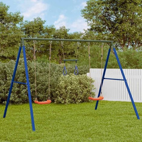 Balançoire enfant : Ensemble balançoire d'extérieur balançoires et corde à disque jeu extérieur enfant, aire de jeu jardin, balançoire enfant , pour jardin, usage domestique , enfant 3-8 ans (1/5)