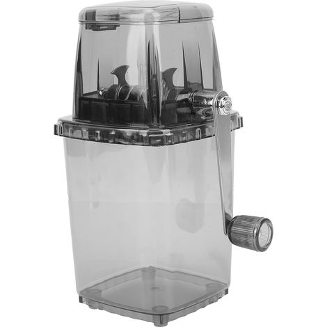 Broyeur à glace manuel à manivelle, mélangeur à glace pour bar de cuisine, broyeur d'appâts de pêche avec grande capacité de 1,2 L, matière plastique PP durable, aucune (1/5)