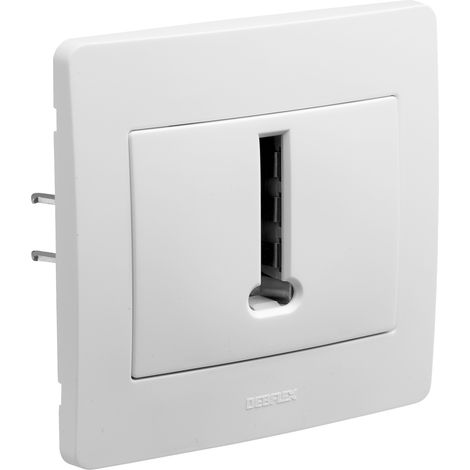 DEBFLEX - DIAM2 PRISE TELEPHONE BLANC - 739190 (1/5)