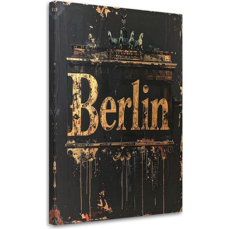 Stampe su Tela, Berlino Scritta tipografica, 20x30 (1/5)
