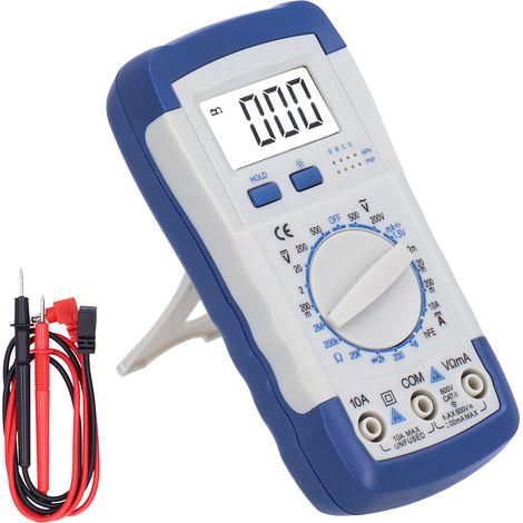 Multimètre numérique 830L avec écran digital, protection complète anti-burn, testeur de tension et courant compact, signal sonore pour test de continuité (1/5)