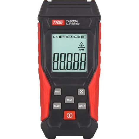 TASI Tachymètre Numérique sans Contact Mini Compteur Tours Minute Écran LCD Portable pour Moteur Roues Tour Voiture