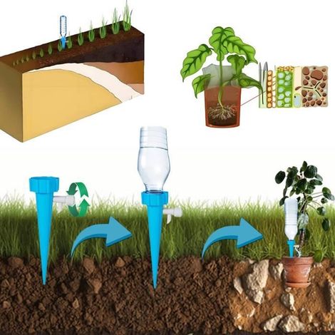 Irrigation Goutte à Goutte Kit, 20 pièces Arroseurs Automatiques Plantes Irrigation Système, Arrosage Automatique (1/3)