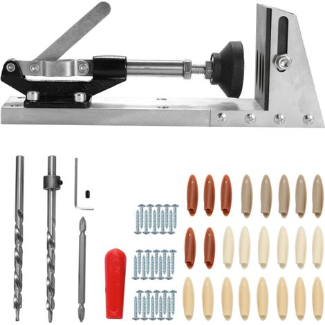 Kit menuisier système trou incliné – Serrage base – Gabarit poche à main – Outillage bois complet (1/5)