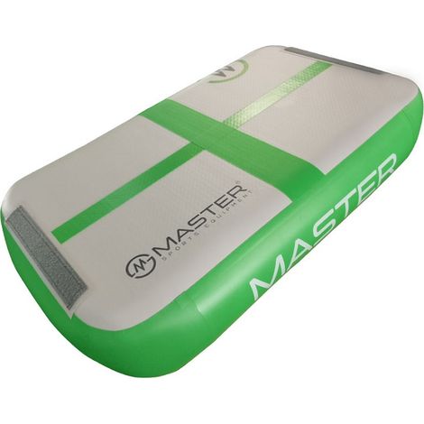 Colchoneta de gimnasia Airblock MASTERJUMP 60 x 100 x 20 cm gris-verde (1/2)