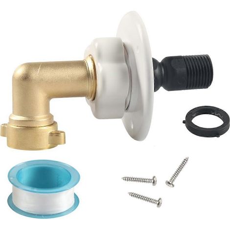 Compatible avec le raccord de clapet anti-retour coudé d'entrée d'alimentation en eau de ville pour VR, à 90 degrés. (1/5)
