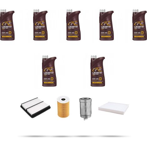 Kit tagliando 4 FILTRI e 7L OLIO compatibile con Kia Sorento II (XM) 2.0 CRDi 110kw dal 2010 (1/5)