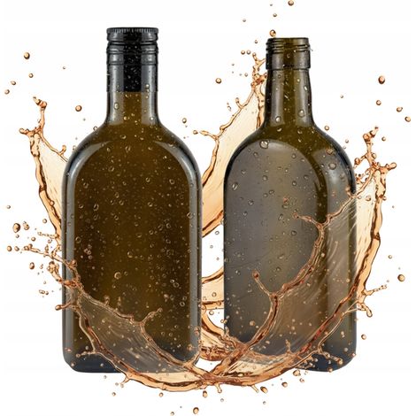 Bottiglia di vetro RUM 350ML SCURO per olio d'oliva alcol whisky rum liquore