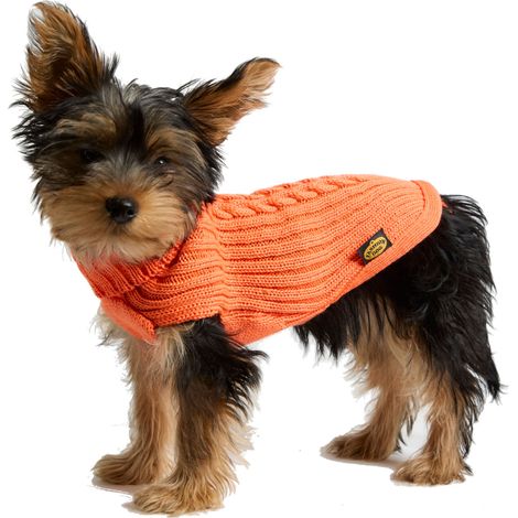 Fashion Dog Hundepullover aus Merinowollmischung - orange - 27 cm