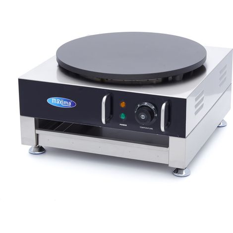 Crêpière professionnelle - 40cm - Fonte - Thermostat réglable - Maxima