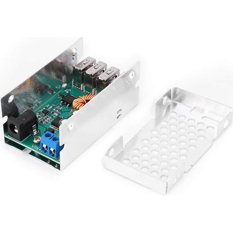 Module de Conversion DC-DC 24V/12V vers 5V, 5A avec 4 Ports USB, Bloc d'alimentation Abaisseur pour Voiture (1/5)