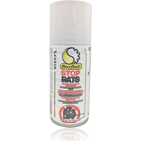 Répulsif anti-rongeur STOP RATS 125ml – Repousse durable tous types de rongeurs – Répulsif odorant efficace – Mecatech (1/5)