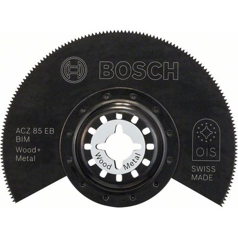 Lame pour Scie segment Bois et métal 85 mm Bosch 2609256943