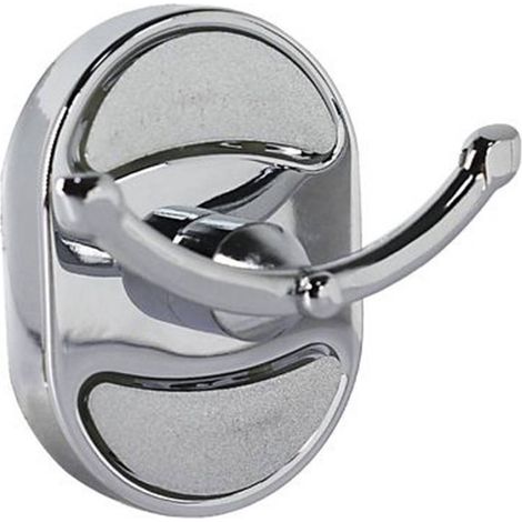 Cleafe - Appendino Gancio Appendi Porta Asciugamano Doppio Bagno Ovale 7 X 7 Cm 52005 - (1/3)