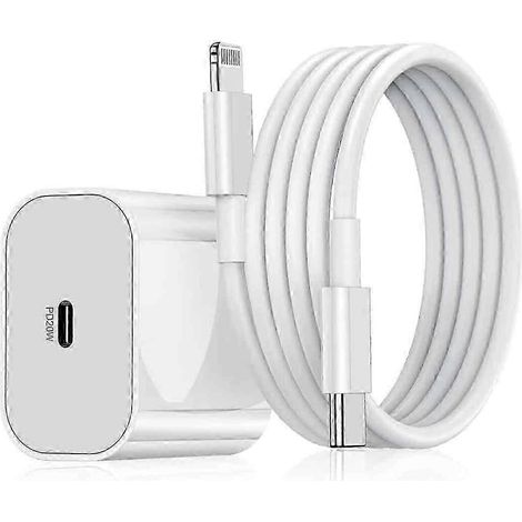 Chargeur rapide 20 W et câble de charge pour iPhone