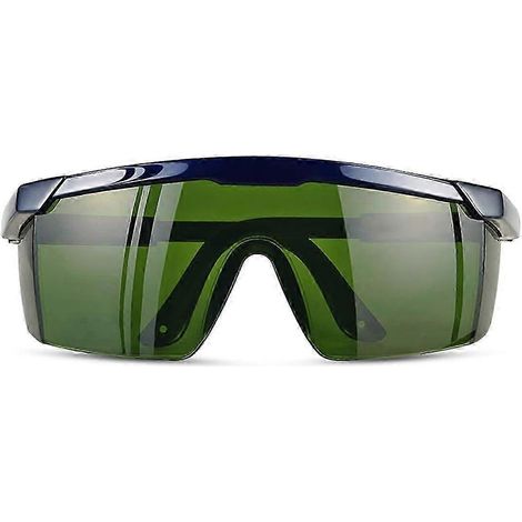Lunettes de sécurité laser pour l'épilation laser et la protection oculaire des opérateurs en cosmétologie laser, avec étui (vert foncé) (1/5)