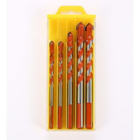 punte da trapano multifunzionali da 6, 8, 10 e 12 mm per vetro, punte triangolari, piastrelle in ceramica, cemento, mattoni, metallo, acciaio inossidabile e legno. (1/5)