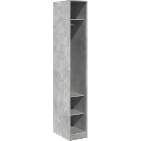 Maison Exclusive - Armadio Grigio Cemento 30x50x200 cm in Legno Multistrato