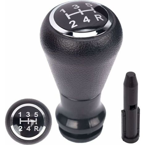 Pomo de palanca de cambios de 5 velocidades para CITROËN C1, C3, C4, 106 a 807 – plástico resistente, acabado elegante (1/4)