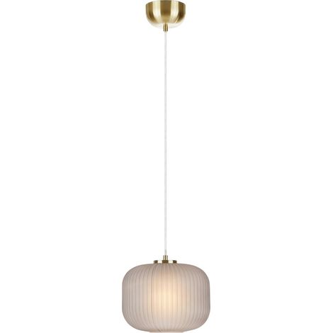 Markslojd SOBER Suspension Plafonnier 1 Globe Light Laiton Brossé, Fumée (1/3)